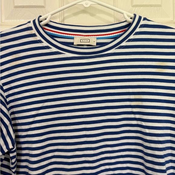 AYR Blue and White Striped Long Sleeve Tee - Picture 2 of 5